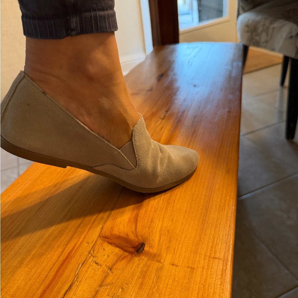 Lucky Brand women Suede Slip-On Loafers - Taupe Gray - Picture 6 of 7